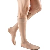 mediven Plus for Men & Women, 20-30 mmHg – Closed Toe, Calf High Compression Socks with Silicone Top Band, Leg Circulation, Opaque Leg Support Compression Coverage, Extra Wide