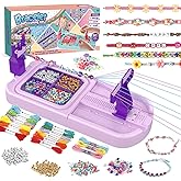 IFLOVE Arts and Crafts for Kids Ages 8-12,Friendship Bracelet Making Kit for Girl,DIY Arts and Crafts Maker for Kids,Jewelry Making Kit Christmas Gifts for Ages 6 7 8 9 10 11 12 Year Old (Purple)