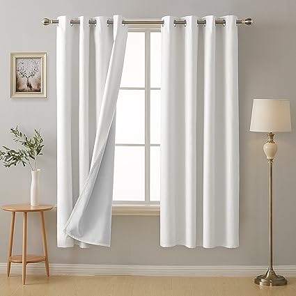 Deconovo Home Decorative 3 Pass Curtains With Coating Thermal