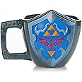 Paladone The Legend of Zelda Hylian Shield Ceramic Coffee Mug - Collectors Edition Shield Shape Cup