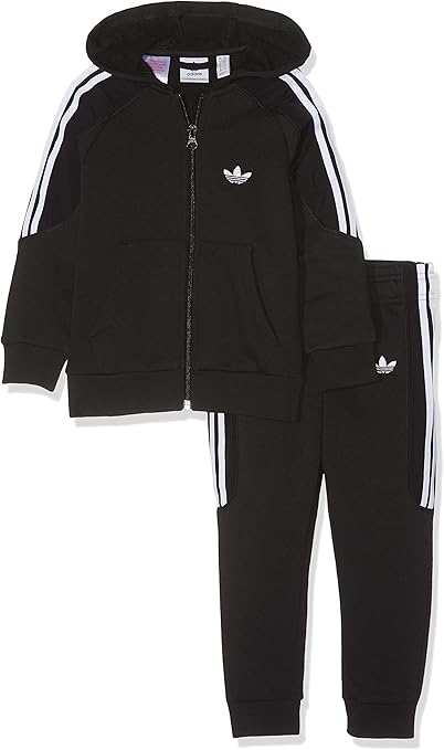 Adidas Ensemble De Veste A Capuche Unisexe Pour Bebe L Noir Blanc Amazon Fr Vetements Et Accessoires