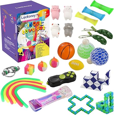 28 Pack Sensory Fidget Toys Set Liquid 