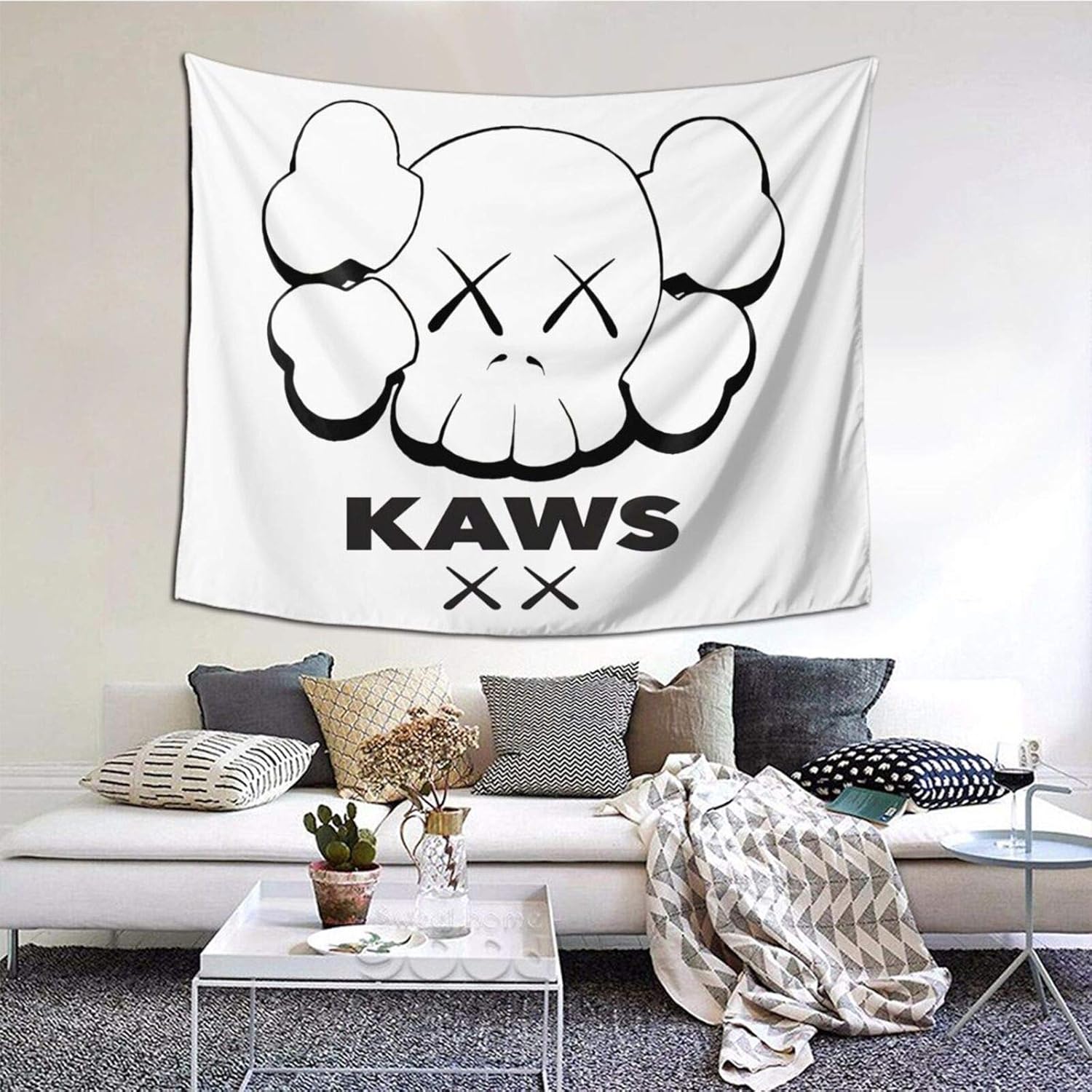 KAWS Decorative Wall Blanket Tapestries for Bedroom Living