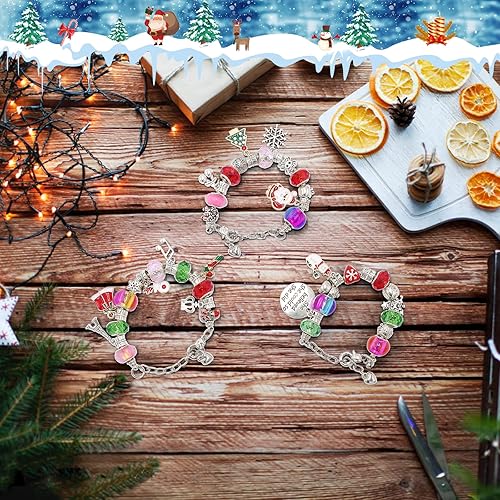 HENGBANG Christmas DIY Bracelet Making Kit, Charm Bracelets