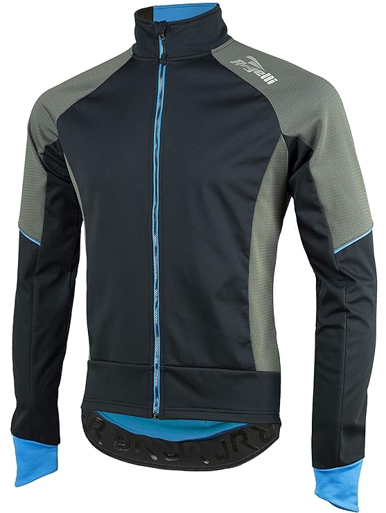 Rogelli TRANI 4.0 Herren Winter Fahrradjacke Thermo Winddicht Softshelljacke atmungsaktive