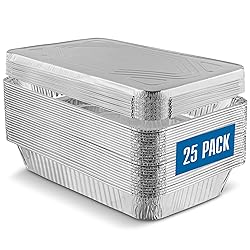 PLASTICPRO 25 Pack Aluminum Pans 13'' X