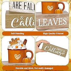 Lineshading 4 Pcs Fall Decorations for Home
