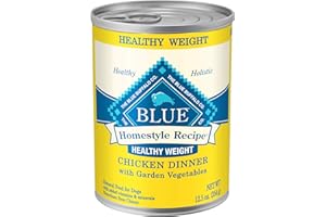 Blue Buffalo Homestyle Recipe Natural Adult Healthy Weight Wet Dog Food, Chicken 12.5-oz can (Pack of 12)