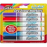 Cra-Z-Art Kids Washable Broadline Dry Erase Markers, 6 Count (10048)