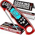Alpha Grillers Meat Thermometer Digital - Instant Read Food Thermometer for Cooking Grilling BBQ Kitchen (Battery Included) S