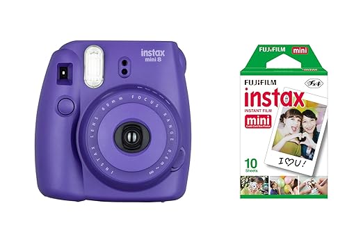 title=Fujifilm Instax Mini 8 Fotocamera Istantanea per Foto Formato 62 x 46 mm + 10