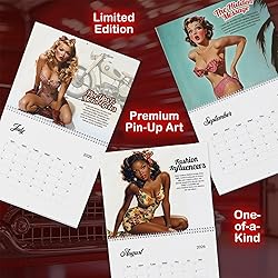 PinUp Calendar 2026, XL Premium Retro Pin-Up