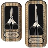 Tim Holtz Haberdashery Scissors - Bundle of Two Pairs of Soft Grip Snip Scissors, 5" and 6"