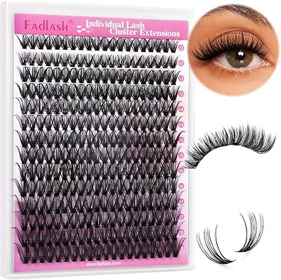 Wimpern Einzeln Cluster für Wimpernverlängerung 40D 0.07 D Curl 12-18mm Individuelle Cluster Künstliche Wimpern Wimpernbüschel für Anfänger