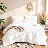 weigelia White Comforter Set Full Size, All Season Lightweight Bedding Set | Soft Microfiber Full Comforter Set, Machine Washable, Solid Color Bed Set (1 Comforter, 2 Pillowcase)