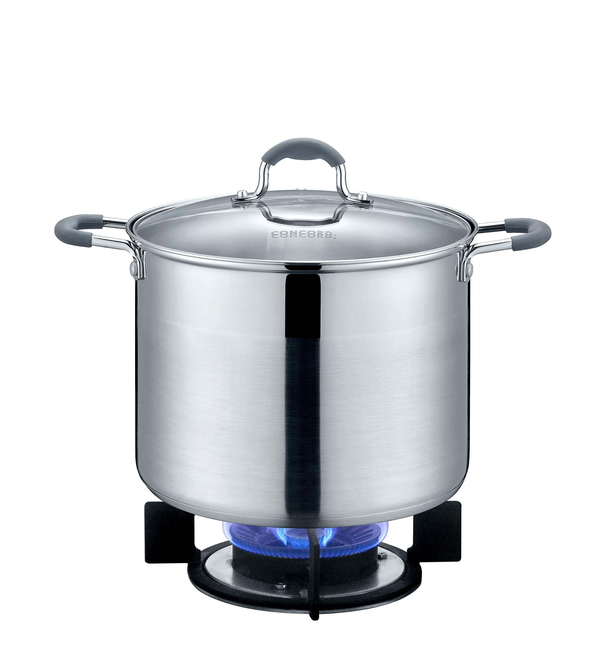 Concord Stainless Steel Stock Pot With Glass Lid (Induction Compatible) 2.5 Qt