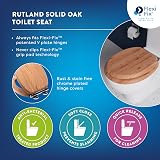 Croydex Rutland Flexi-Fix Soft Close Oak Toilet Seat view 4