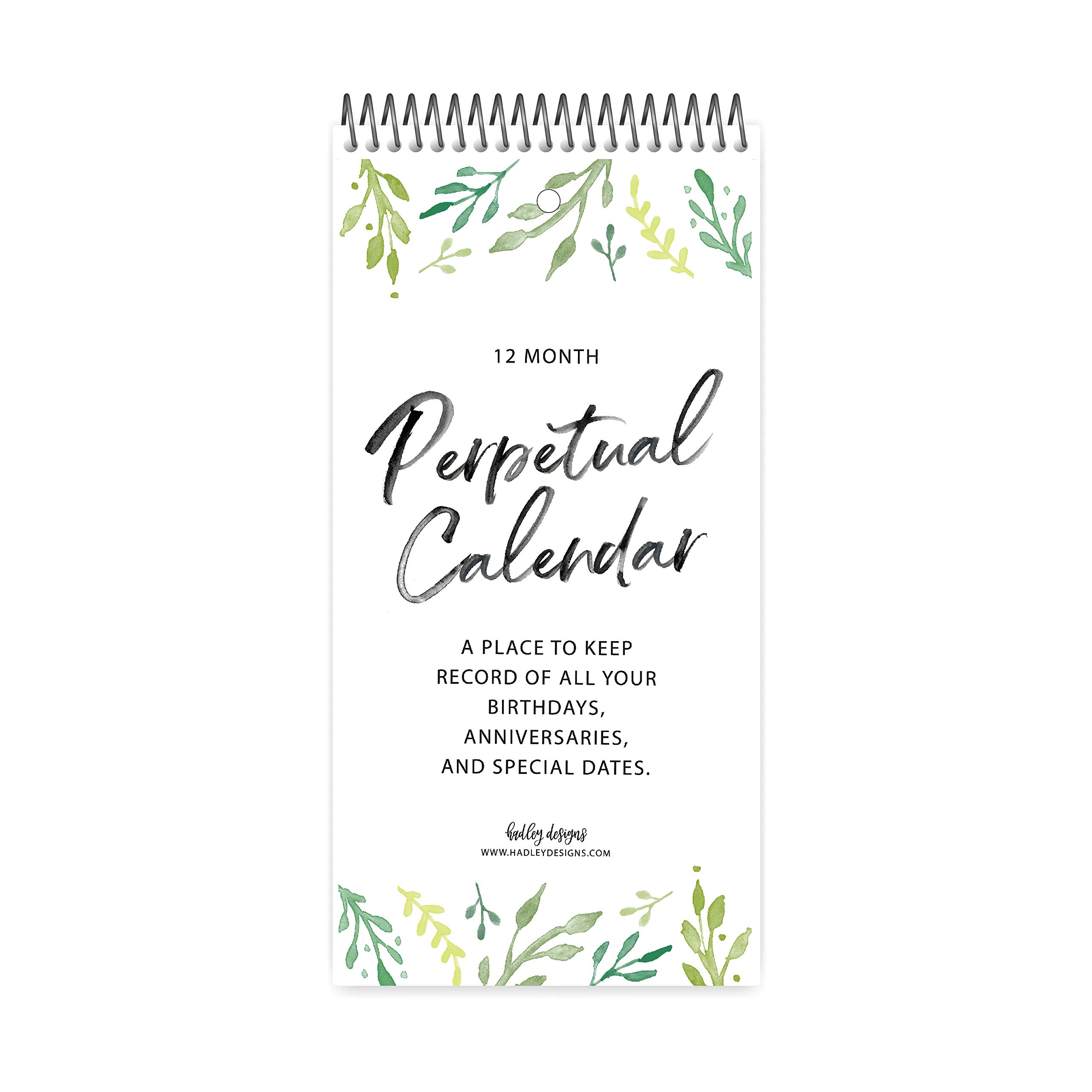 Cute Perpetual Birthday, Anniversary, Special Event Reminder Calendar Book Journal for Important Family Date Day Remembrance Wall Hanging, Mom Dutch Happy Bday Birthdate Gift Card Planner Organizer