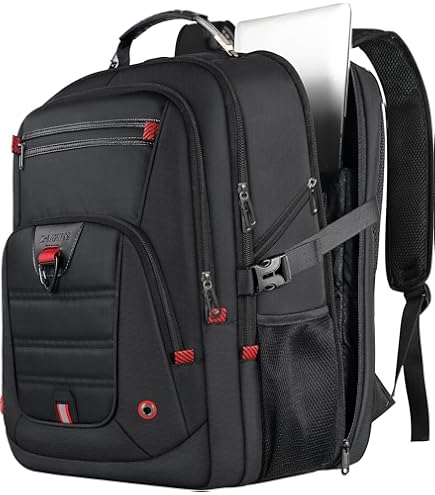 Mogplof 17.3 Laptop Backpack, Extra Large Travel laptop Backpack, Red Bag