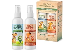 Dog Potty Training Spray Set, Dog Pee Spray, Indoor & Outdoor Potty Training Spray for Dogs & Puppies, Stops Urination & Mark