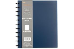 Cambridge Disc Customizable Notebook, 9.3" x 11.2", Includes 120 Pages/60 Repositionable Sheets, Bound Disc Spine, 11 Discs, 