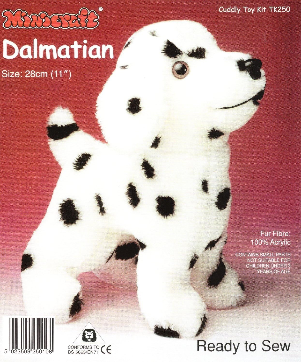 Dempsey Designs Minicraft Kit Ready-to-sew 11" Dalmation Puppy