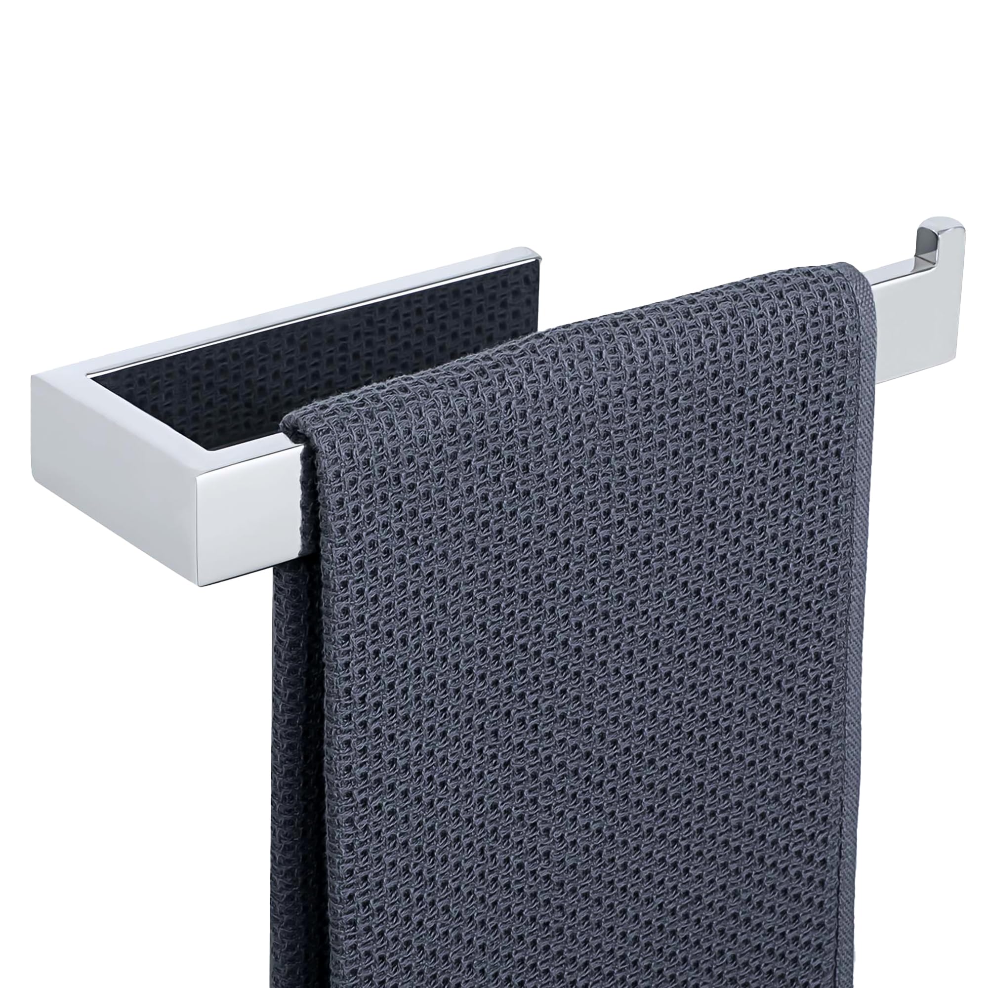 Sayayo Hand Towel Holder 24CM Towel Rail Wall Mounted, SUS304 Stainless Steel Chrome Towel Ring for Bathroom Kitchen, with Drilling