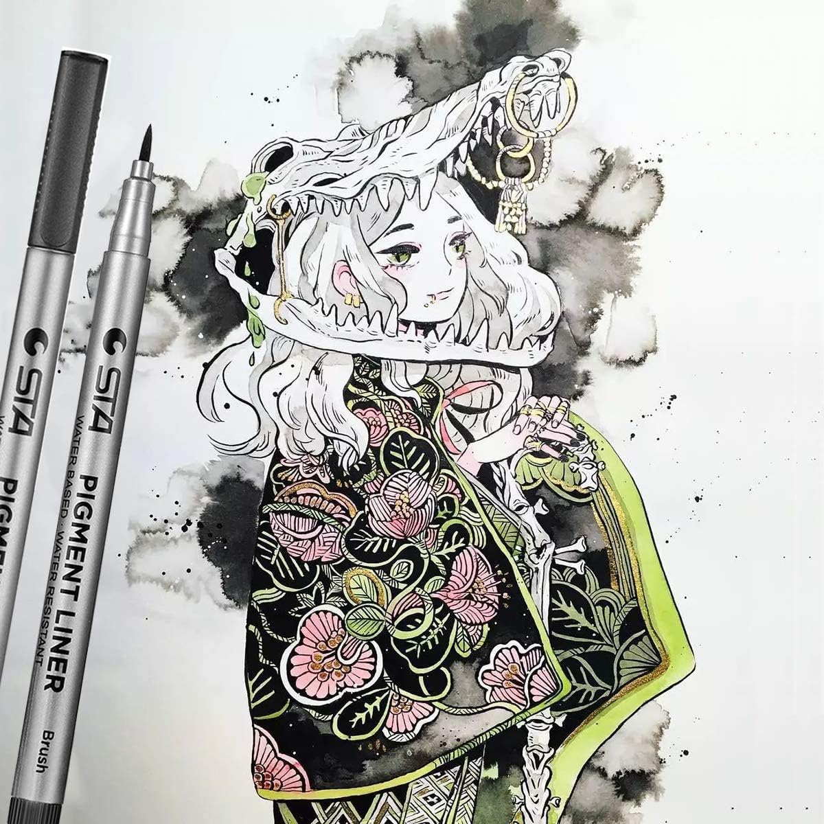 MISULOVE Micro-Pen Fineliner Ink Pens, Precision Multiliner Pens for Artist Illustration, Sketching, Technical Drawing, Manga, Scrapbooking(9 Size/Black) : Office Products