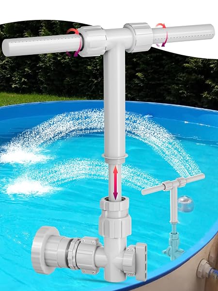 2026 DUAL SPRAY POOL FOUNTAIN, 2-IN-1 RETRACTABLE HEIGHT...