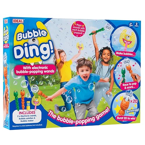 IDEAL | Bubble Ding! The bubble bursting game | Kids Games | Outdoor Games | For 1-2 Players | Ages 3+