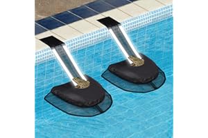 LCHUANG Pool Animal Escape Ramp Frog-Saver-Log - for Swimming Pools Wildlife Rescue Device,Durable Above Ground Pool Critter Ramp, Prevent Drowning with Easy Install, Pool Safety,Reusable (Black-2Pack)