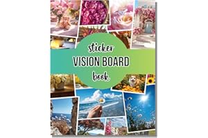 Sawnfay Vision Board Sticker Book 2026 - Vision Board Kit & Supplies, with Motivational Images & Quotes for Women, Scrapbook Supplies for Achieving Goals, Success, Dreams