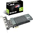 ASUS NVIDIA GeForce GT 710 Graphics Card (PCIe 2.0, 2GB GDDR5 Memory, 4X HDMI Ports, Single-Slot Design, Passive Cooling)