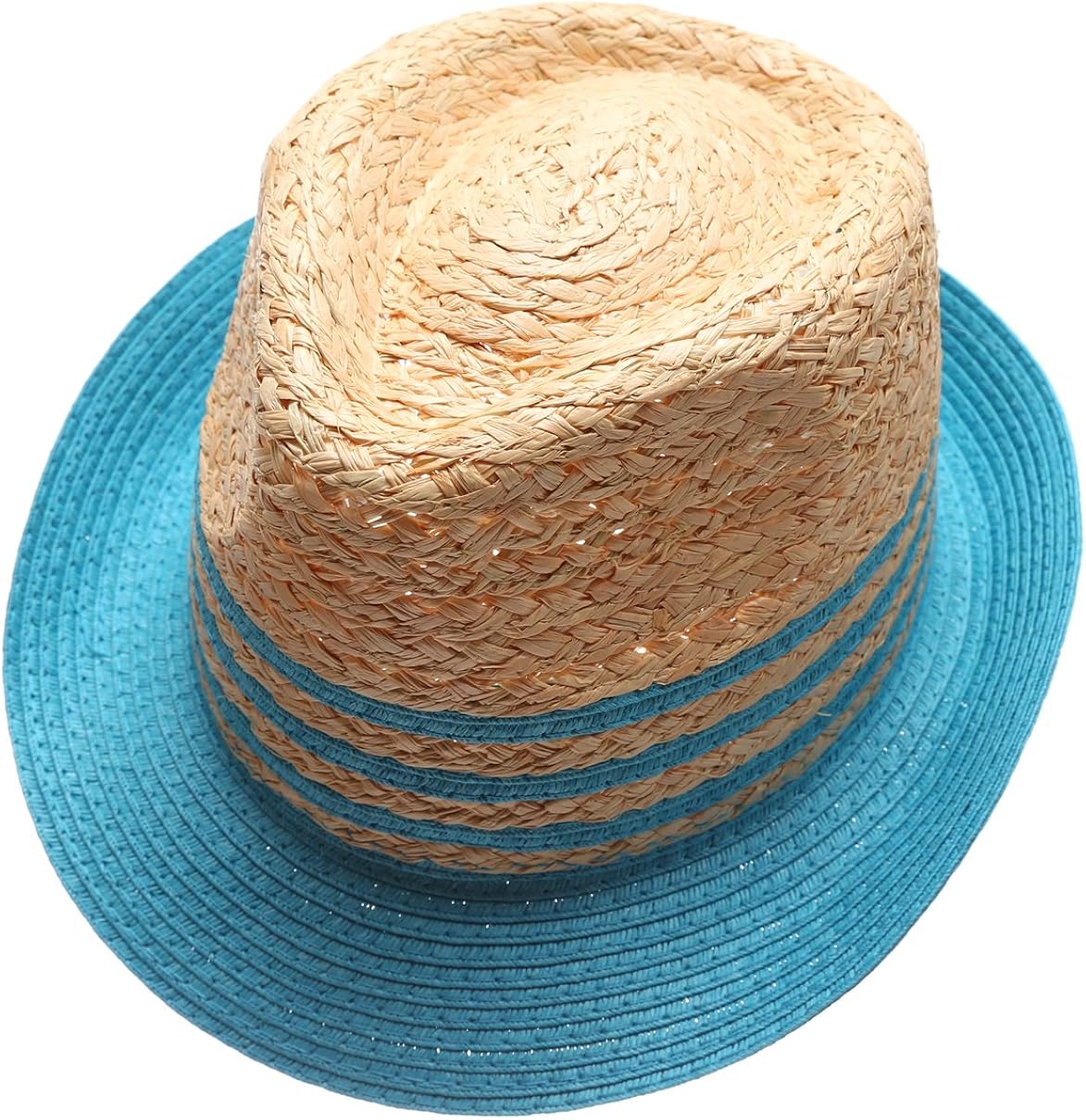 Summer Trilby Short Brim Sun Straw 