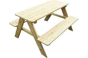 Merry Garden Kids Wooden Picnic Bench