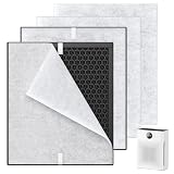 2 Pack PR1 Replacement Filter for Mooka Mode PR1 Air Purifier, H13 True HEPA Filter for Home Large Room up to 2200sq.ft, includes 4pcs Washable Pre Filter Removes Pollen Dander Smoke Pet Hair Dust
