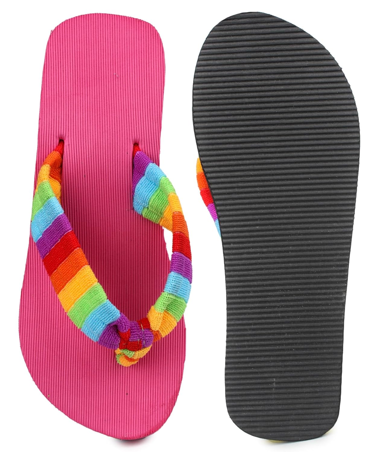 do bhai women's synthetic flip flops