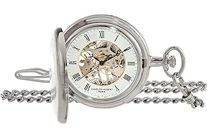 CHARLES-HUBERT PARIS Charles Hubert 3860 Two-Tone Mechanical Pocket Watch