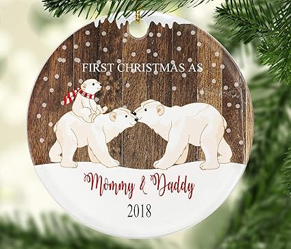 first christmas as mommy and daddy ornament
