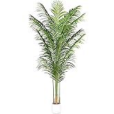 ProDeco Faux Palm Tree 6.6Ft Tall Artificial Plants Indoor Silk Green Floor Big Large Fake Potted Plant Artificial Decor for Home Office Living Room Outdoor