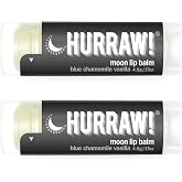 Hurraw! Moon Night Treatment (Blue Chamomile, Vanilla) Lip Balm, 2 Pack: Organic, Certified Vegan, Cruelty and Gluten Free. Non-GMO, 100% Natural Ingredients. Bee, Shea, Soy and Palm Free. Made in USA