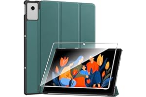 Case for Lenovo Idea Tab Plus 12.1‘’,Protective Case with [1 Pack] Tempered Glass Screen Protector, [PU Leather] [Protective 