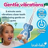 Brush-Baby WildOnes Kids Electric Toothbrush Elephant, 1 Handle, 3 Heads view 4