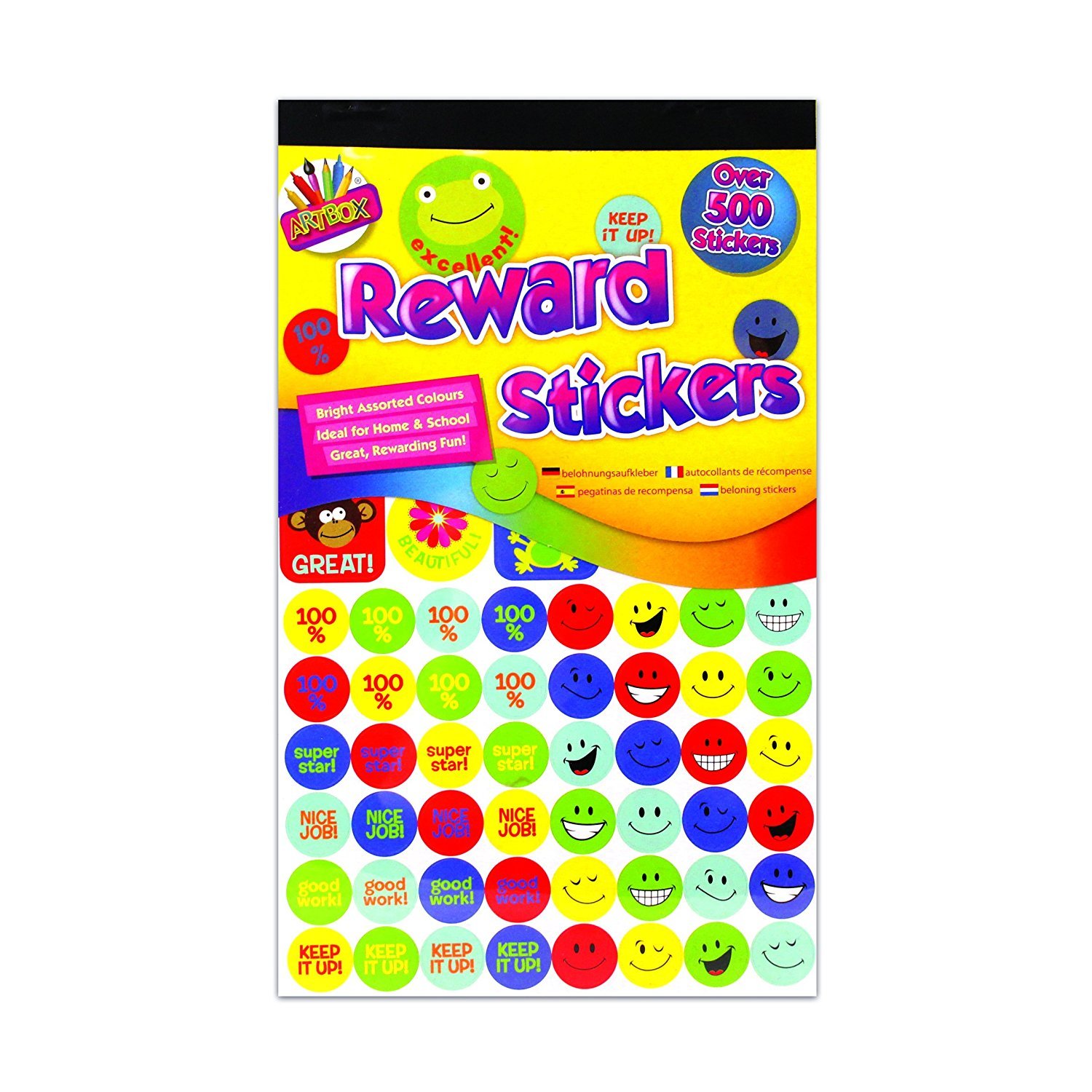 ART BOX Reward Stickers, Multi, 6811