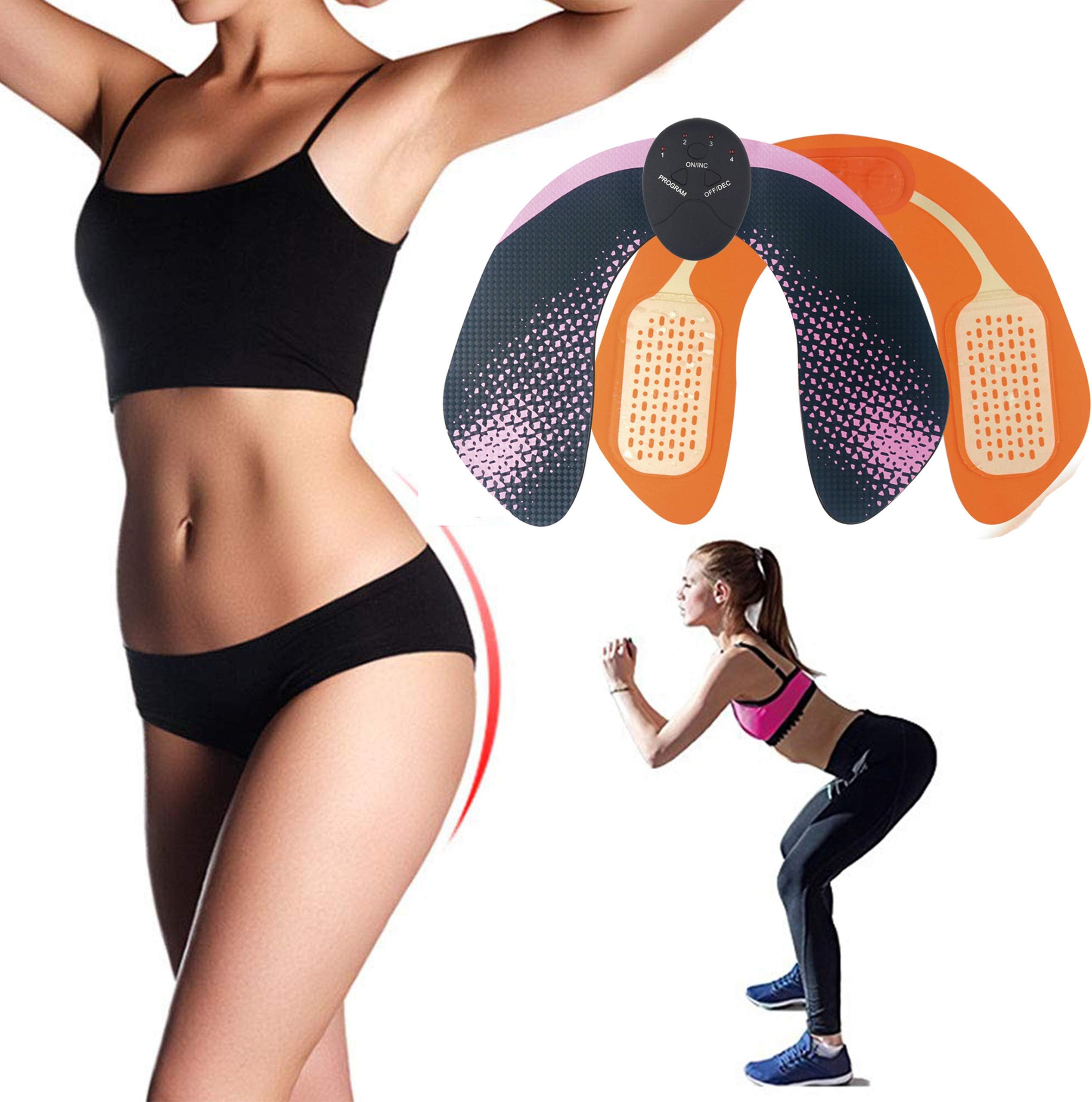 Buttock Trainer, Hip Muscle Trainer Buttock Stimulator EMS Muscle Stimulator Hips Trainer Butt Toner Training Machine ABS Trainer Butt Toner,Lifting/shaping/firm The Hip Body Workout Fitness For Women