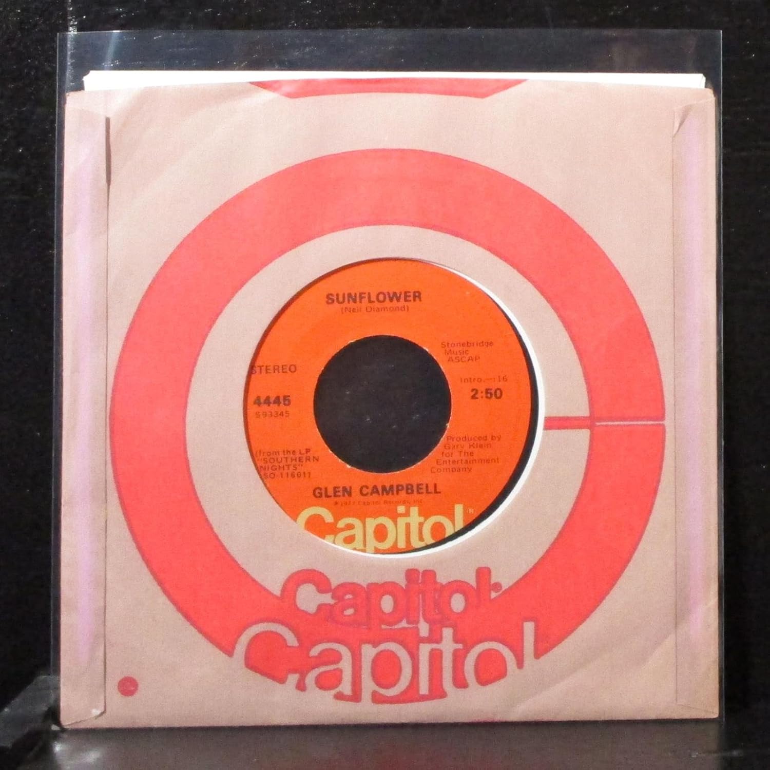 Glen Campbell GLEN CAMPBELL how high did we go/ sunflower CAPITOL