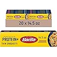 BARILLA Protein+ (Plus) Thin Spaghetti Pasta, 14.5 Ounce (Pack of 20) - plant based pasta - Made from Lentils, Chickpeas & Peas - Non-GMO, Kosher Certified and Vegan