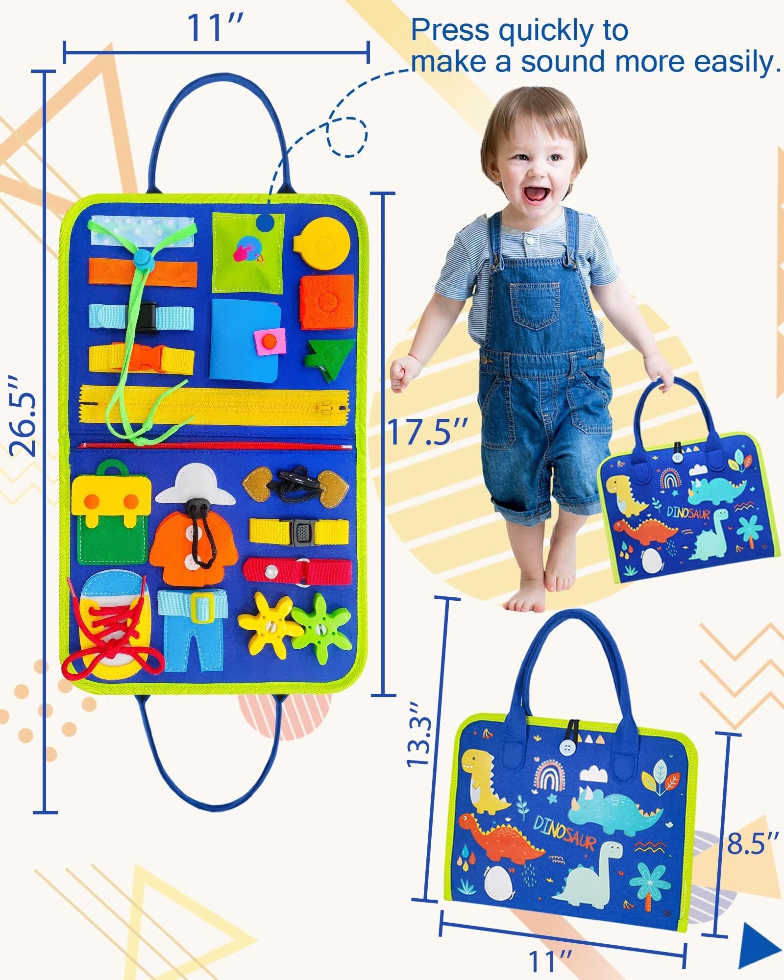 Mua Exorany Busy Board Montessori Toys for 1 2 3 4 Year Old Boys ...