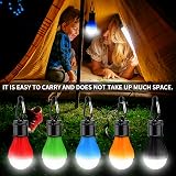 TSLBW 5 Pcs Camping Lights LED Tent Lanterns with Carabiner Clips 3 Modes view 4