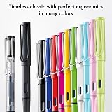 LAMY Safari Mango Fountain Pen F Nib Ergonomic Grip Blue Cartridge view 5